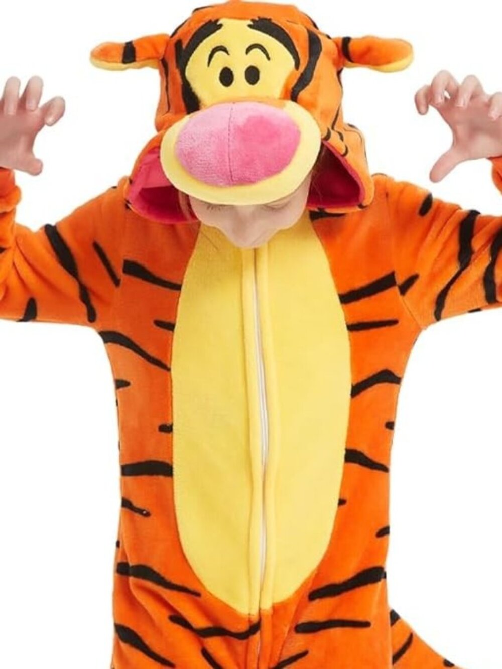 Unisex Kids Jumpsuit Cosplay Onesie One Piece Pajamas Tiger Disney Halloween Cha